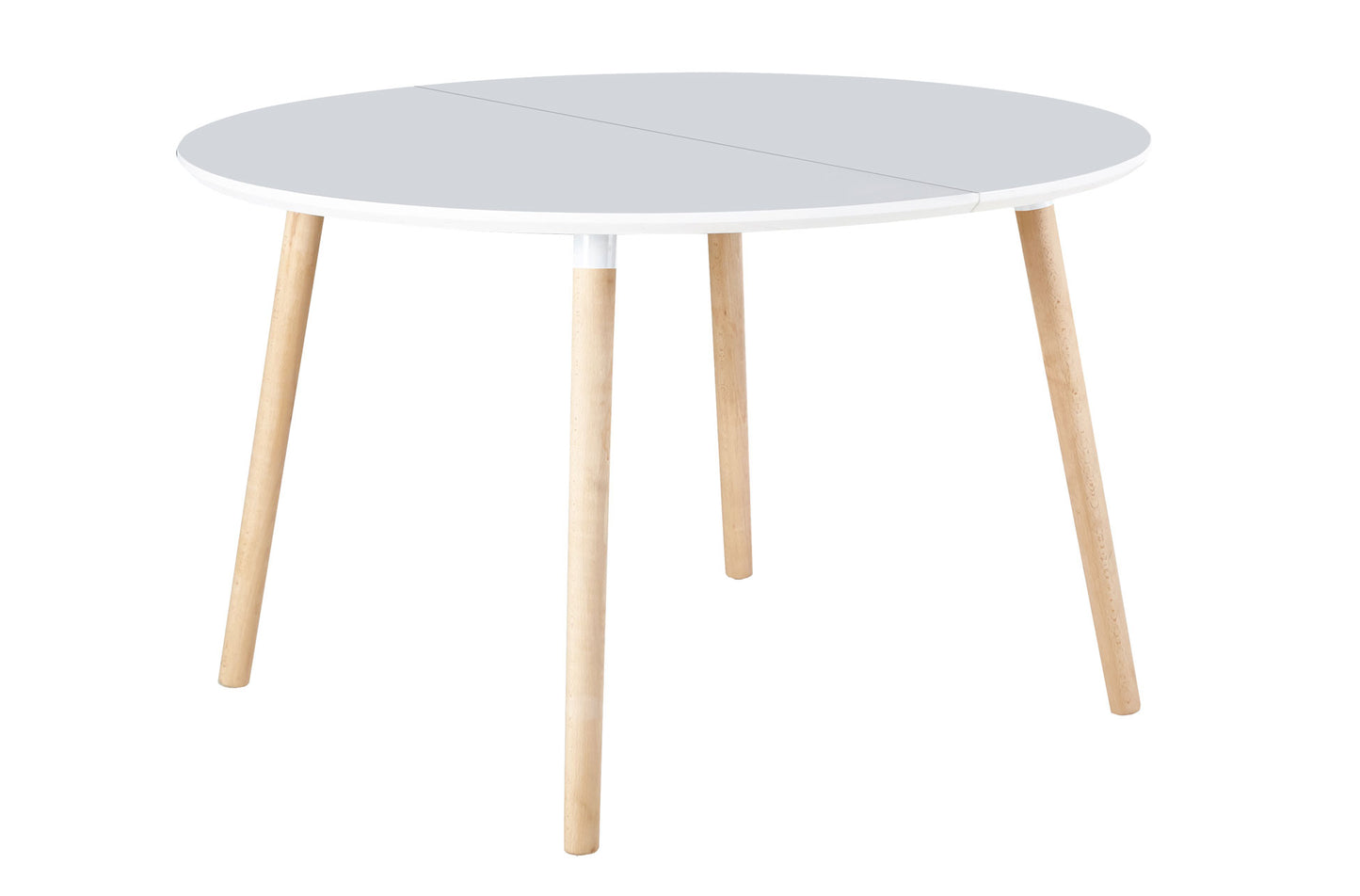 MESA COMEDOR EXTENSIBLE EDIMBURGO 100/140/180 CM BLANCO / HAYA