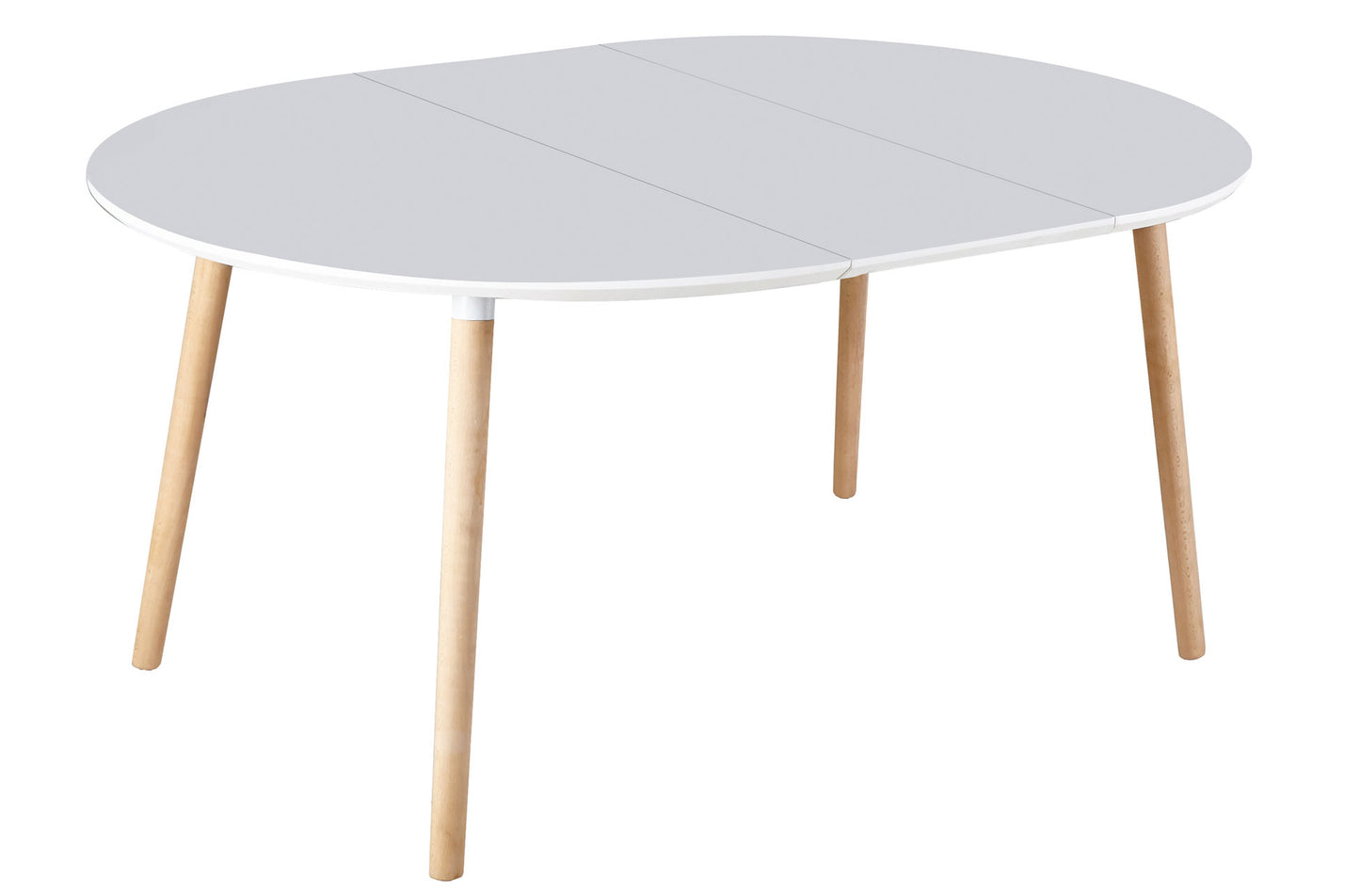 MESA COMEDOR EXTENSIBLE EDIMBURGO 100/140/180 CM BLANCO / HAYA