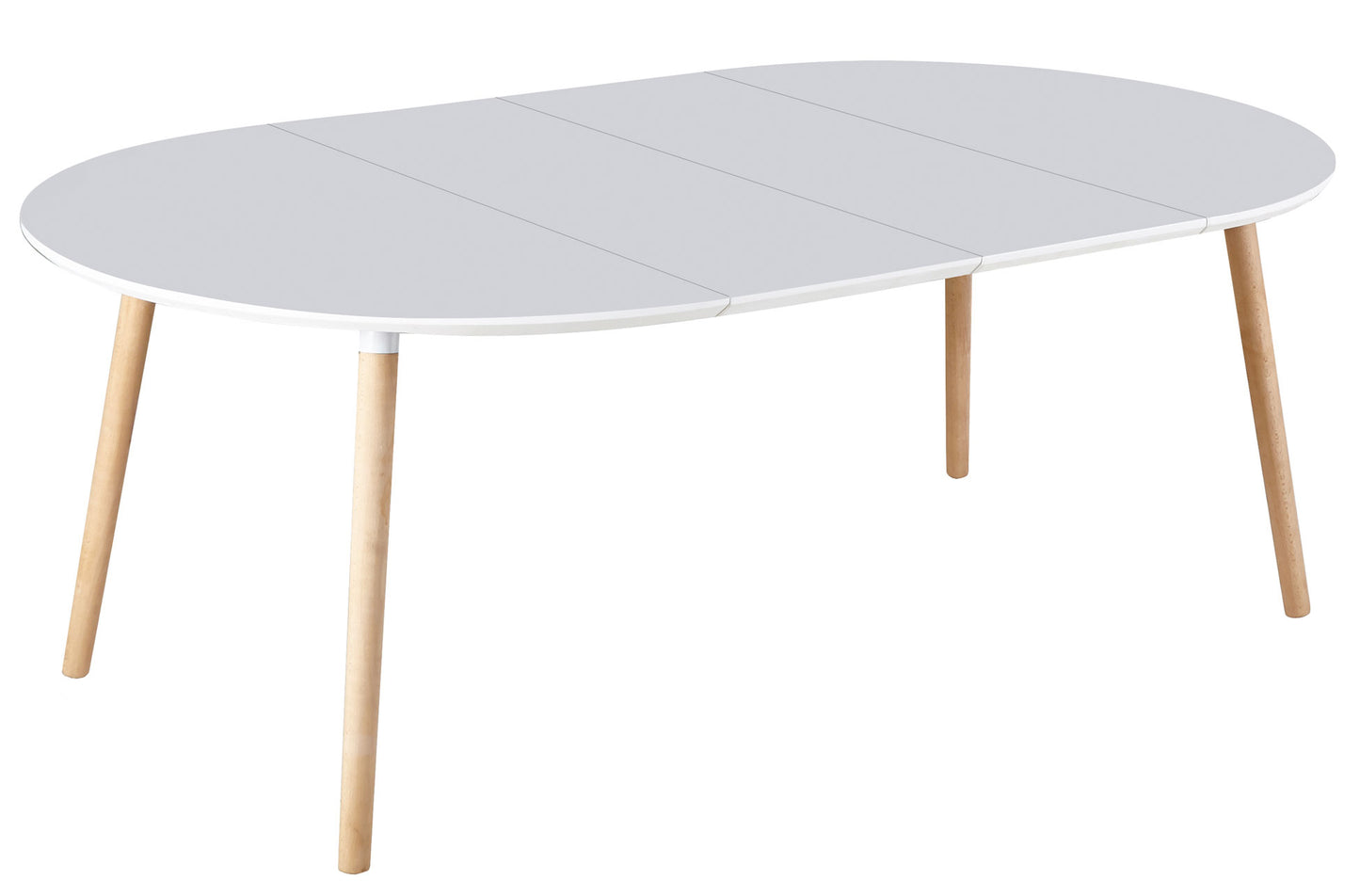 MESA COMEDOR EXTENSIBLE EDIMBURGO 100/140/180 CM BLANCO / HAYA