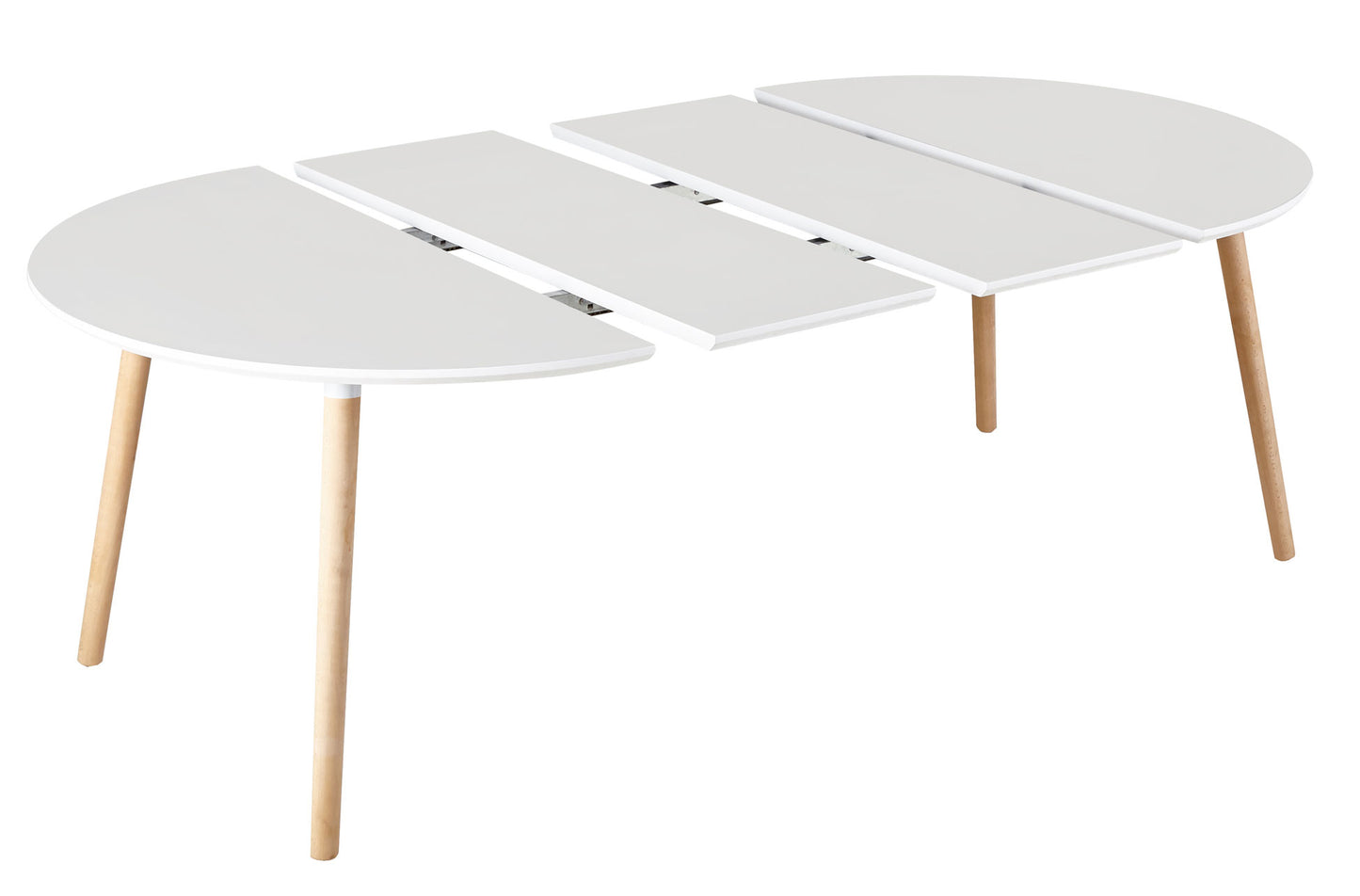 MESA COMEDOR EXTENSIBLE EDIMBURGO 100/140/180 CM BLANCO / HAYA