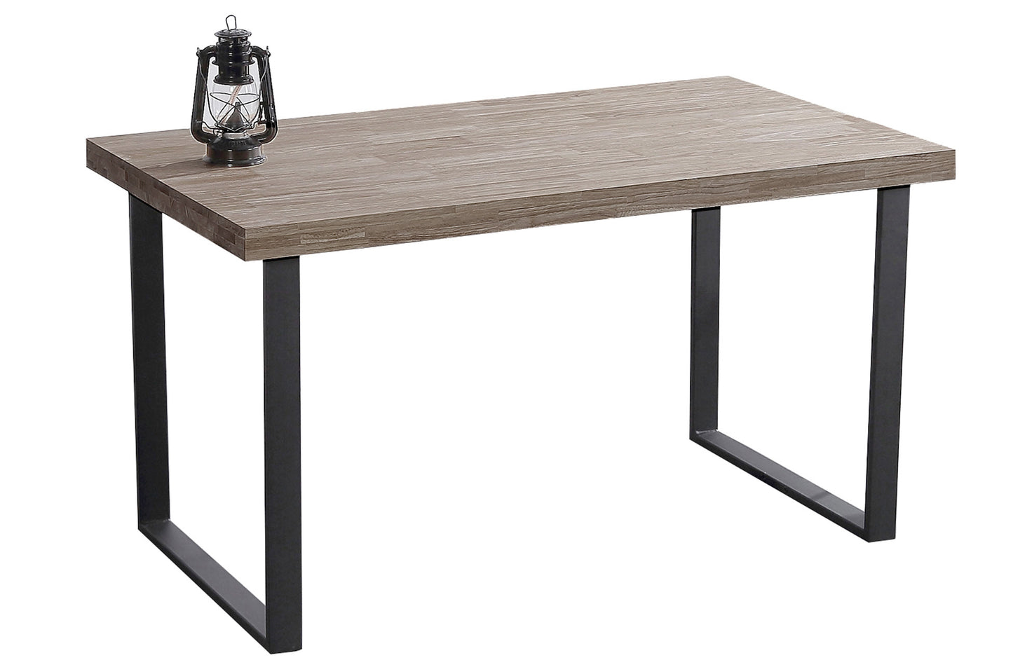 MESA COMEDOR FIJA OSAKA 140 x 80 CM ROBLE AMERICAN / NEGRO