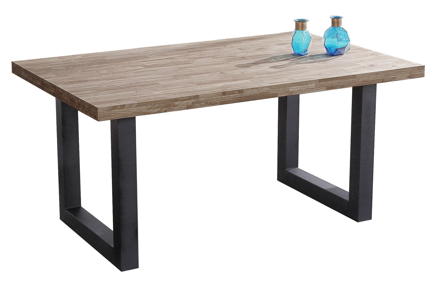 MESA COMEDOR FIJA TORONTO 160 x 100 CM ROBLE AMERICAN / NEGRO