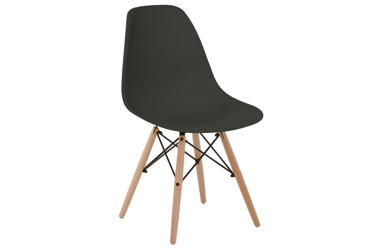 PACK x4 - SILLA COMEDOR PATA NÓRDICA MODELO THOR NEGRO