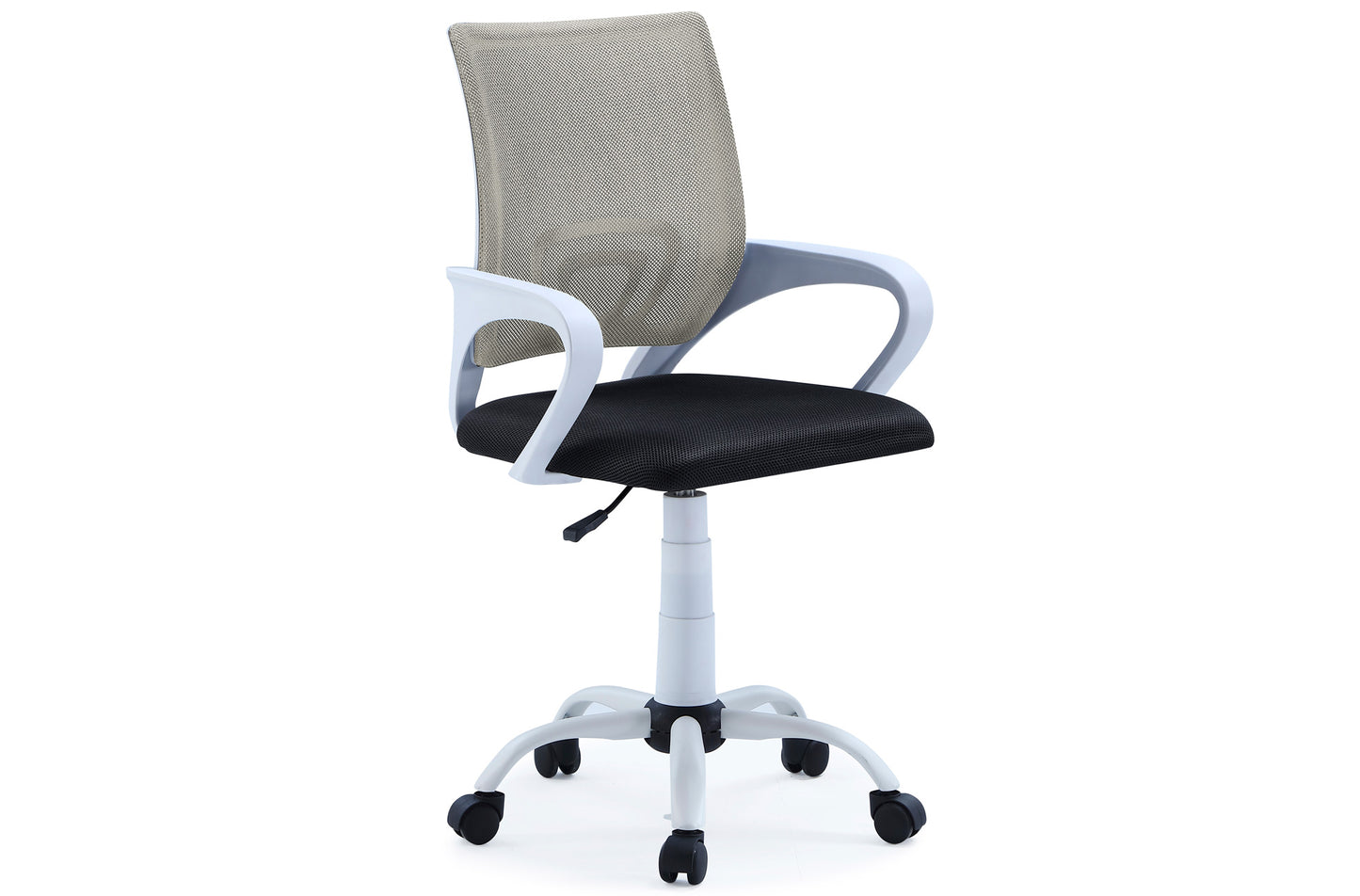SILLA GIRATORIA ORBIT TRANSPIRABLE NEGRO / GRIS CLARO ESTRUCTURA BLANCA