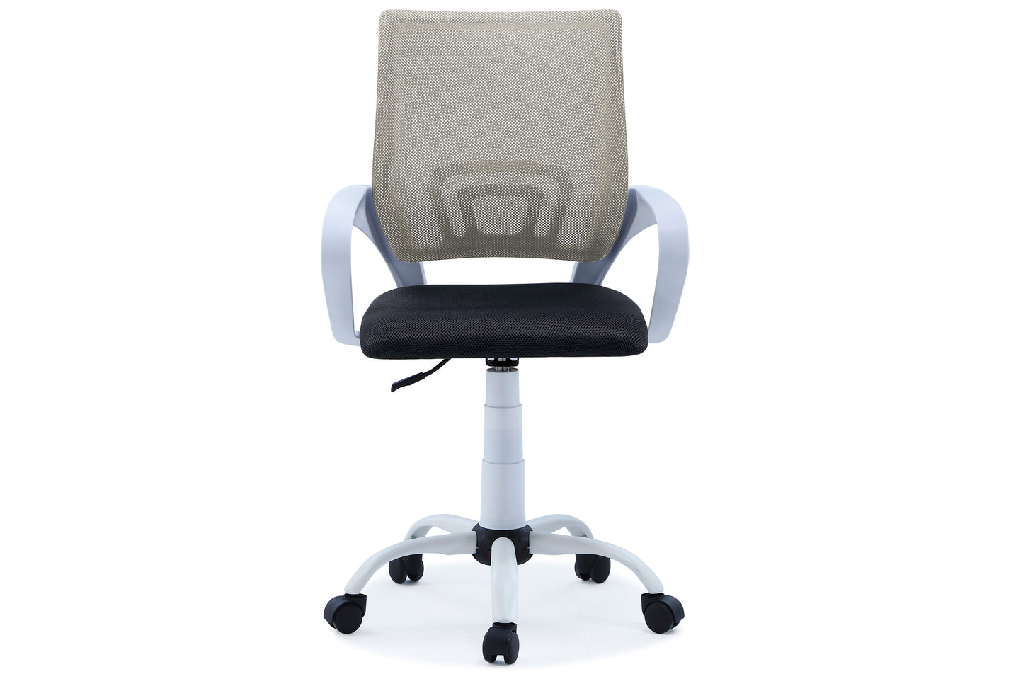 SILLA GIRATORIA ORBIT TRANSPIRABLE NEGRO / GRIS CLARO ESTRUCTURA BLANCA