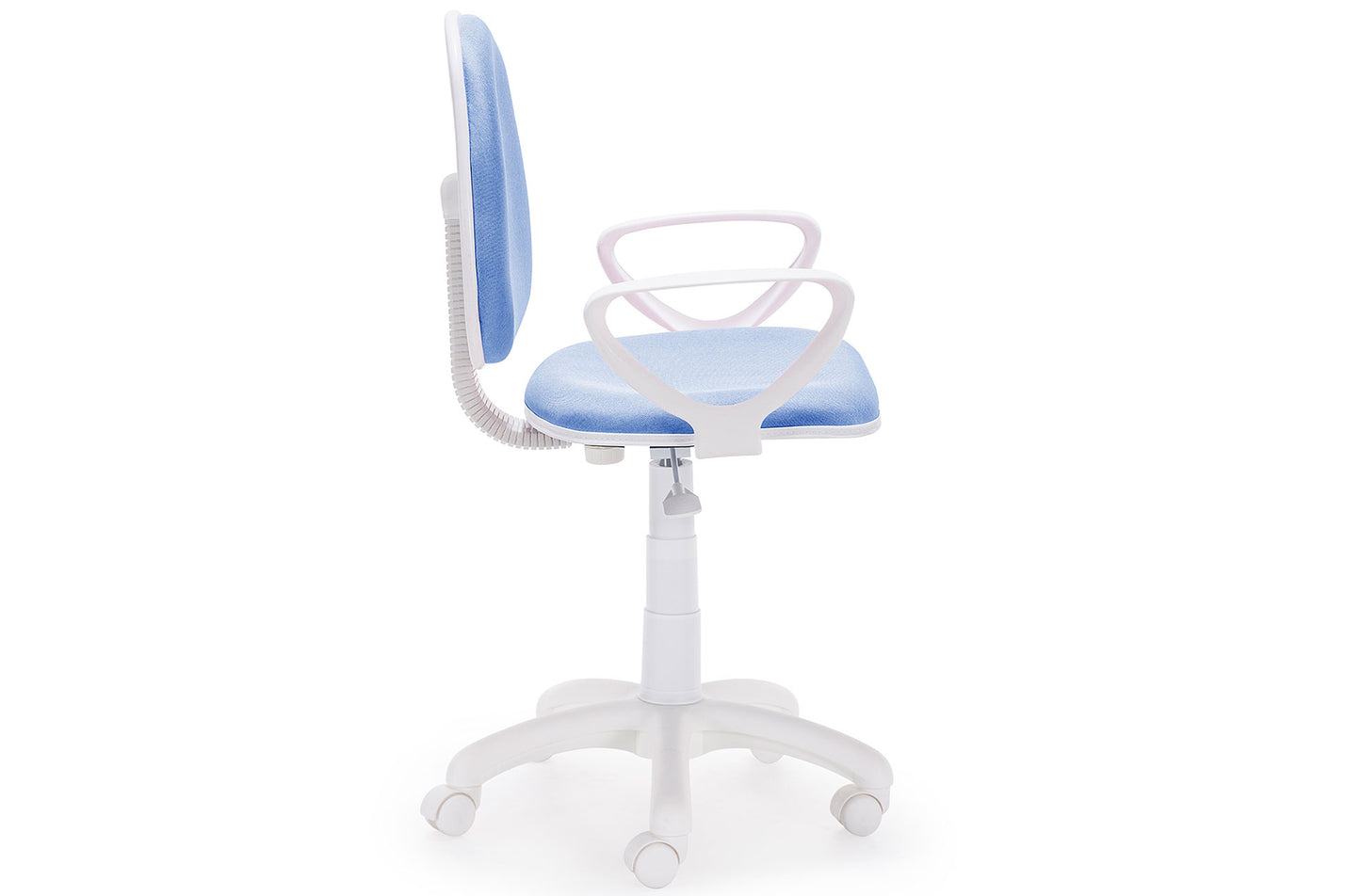 SILLA DE ESCRITORIO GIRATORIA MODELO EUROPA AZUL / ESTRUCTURA BLANCA
