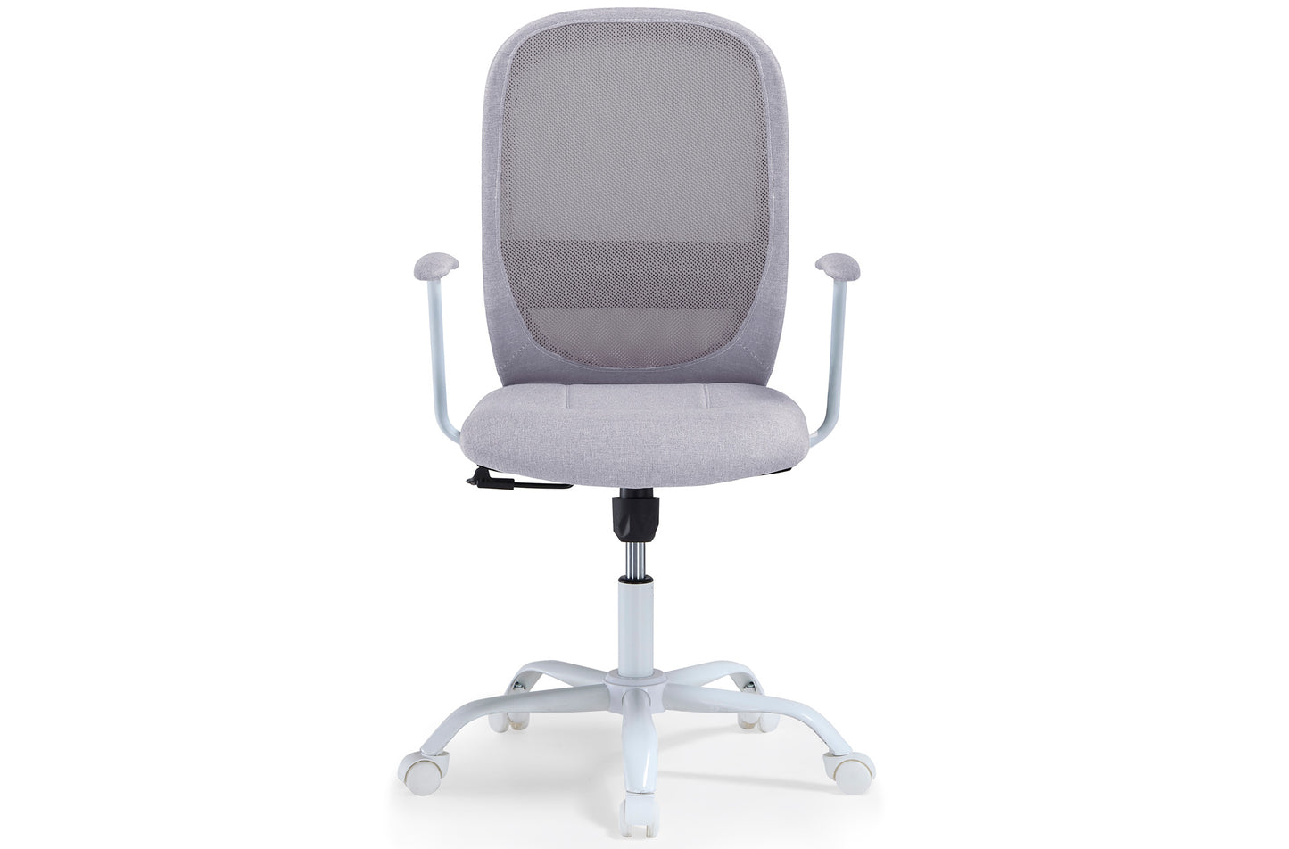 SILLON GIRATORIO MAGGIE EVO TEJIDO GRIS PEARL / ESTRUCTURA BLANCA