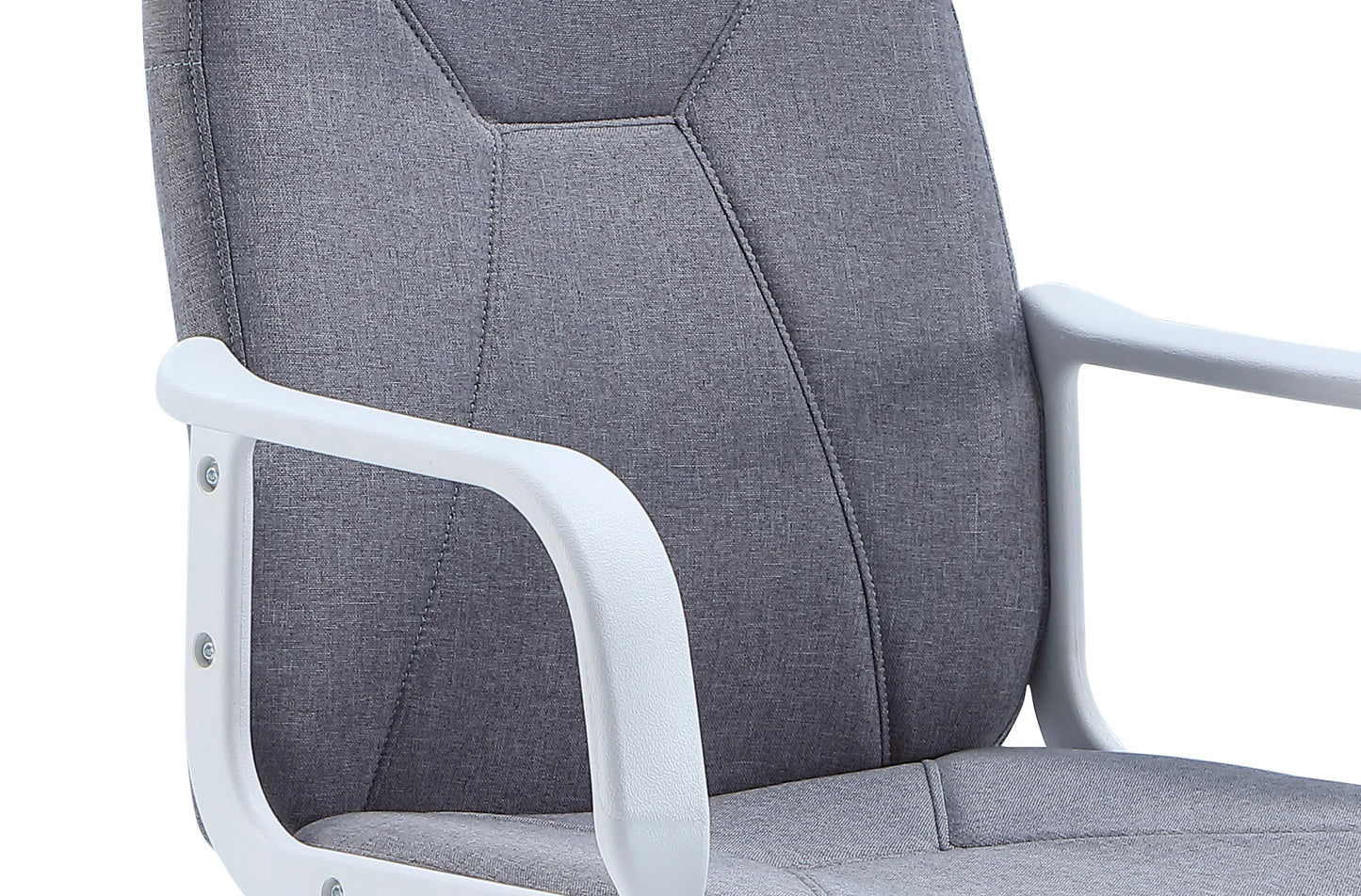 SILLON GIRATORIO GENESIS TEJIDO GRIS PEARL / ESTRUCTURA BLANCA