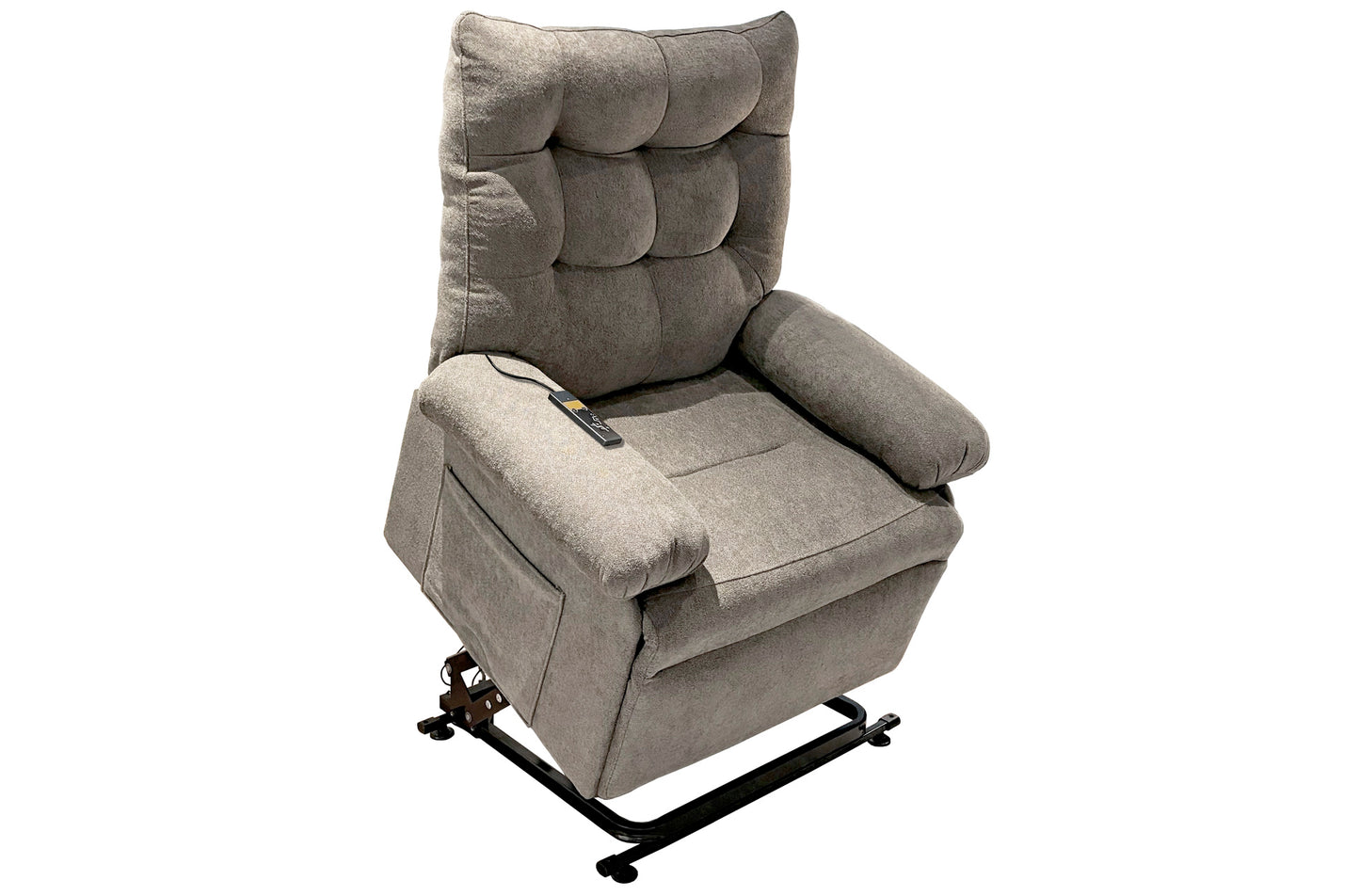 SILLON RELAX ELEVADOR ECLIPSE TEJIDO GRIS TABACO