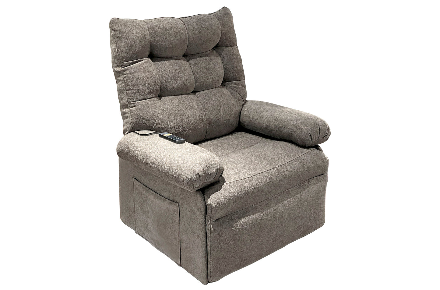 SILLON RELAX ELEVADOR ECLIPSE TEJIDO GRIS TABACO