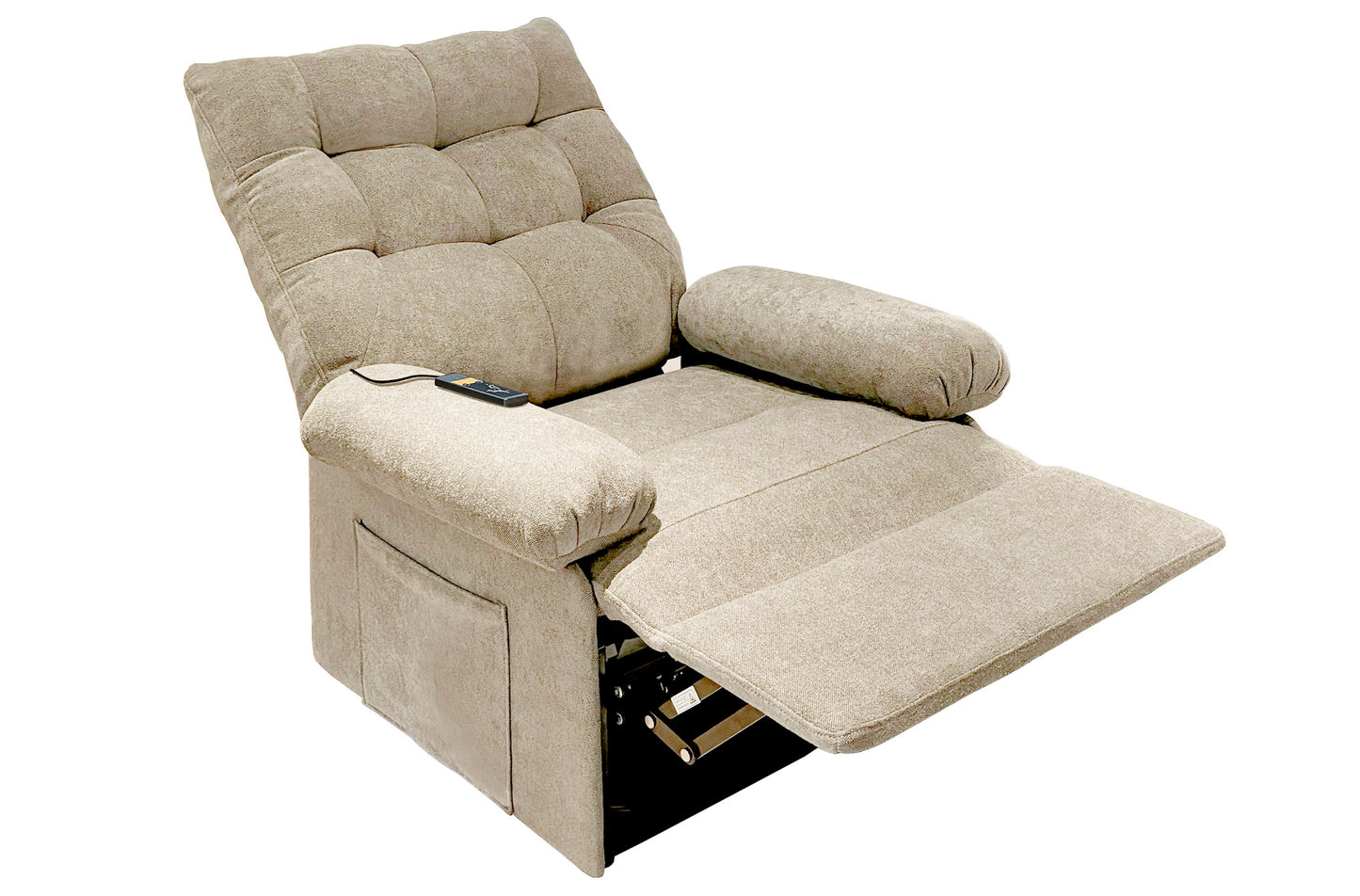 SILLON RELAX ELEVADOR ECLIPSE TEJIDO BEIGE ARENA