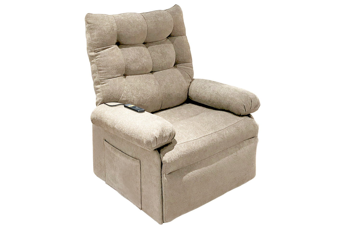 SILLON RELAX ELEVADOR ECLIPSE TEJIDO BEIGE ARENA