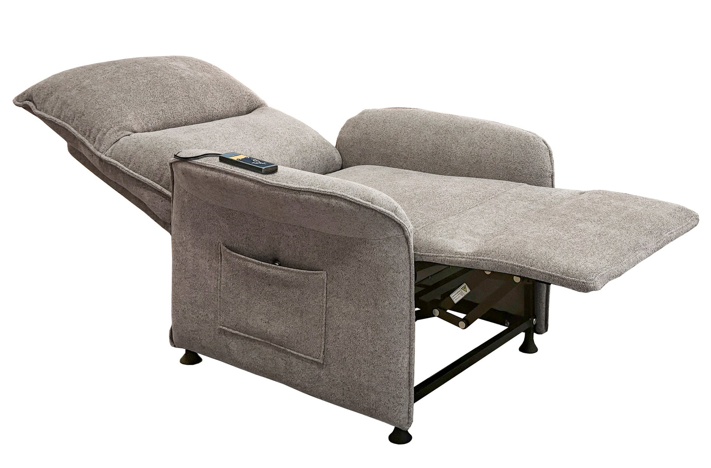 SILLON RELAX MASAJE ELEGY TEJIDO GRIS TABACO