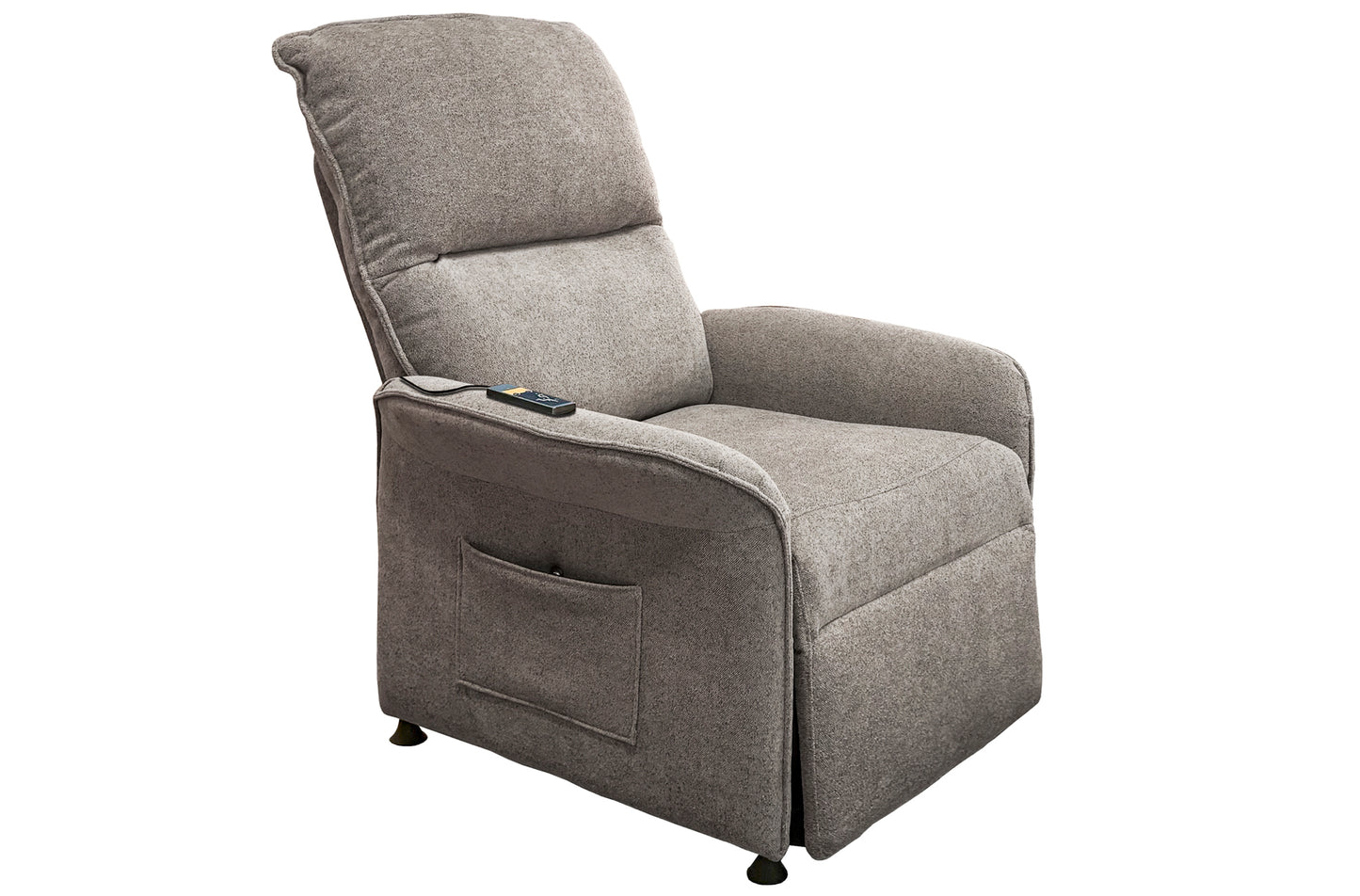 SILLON RELAX MASAJE ELEGY TEJIDO GRIS TABACO