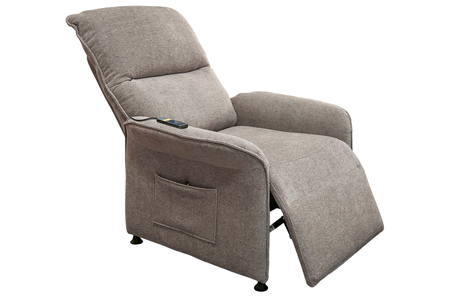 SILLON RELAX MASAJE ELEGY TEJIDO GRIS TABACO
