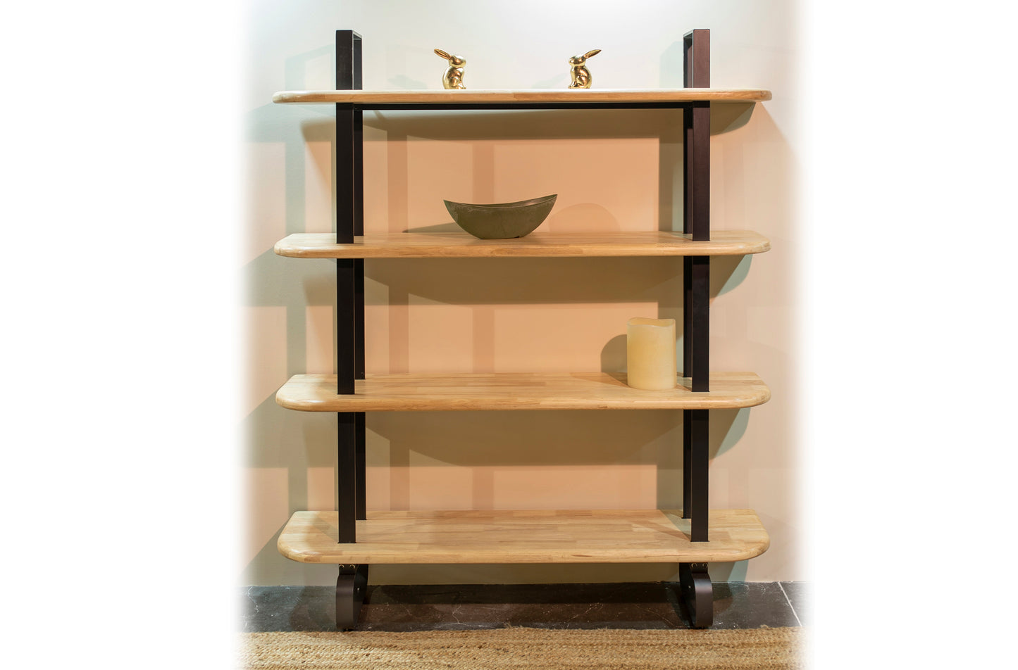 ESTANTERIA ALTA EDGE ROBLE NORDISH / NEGRO