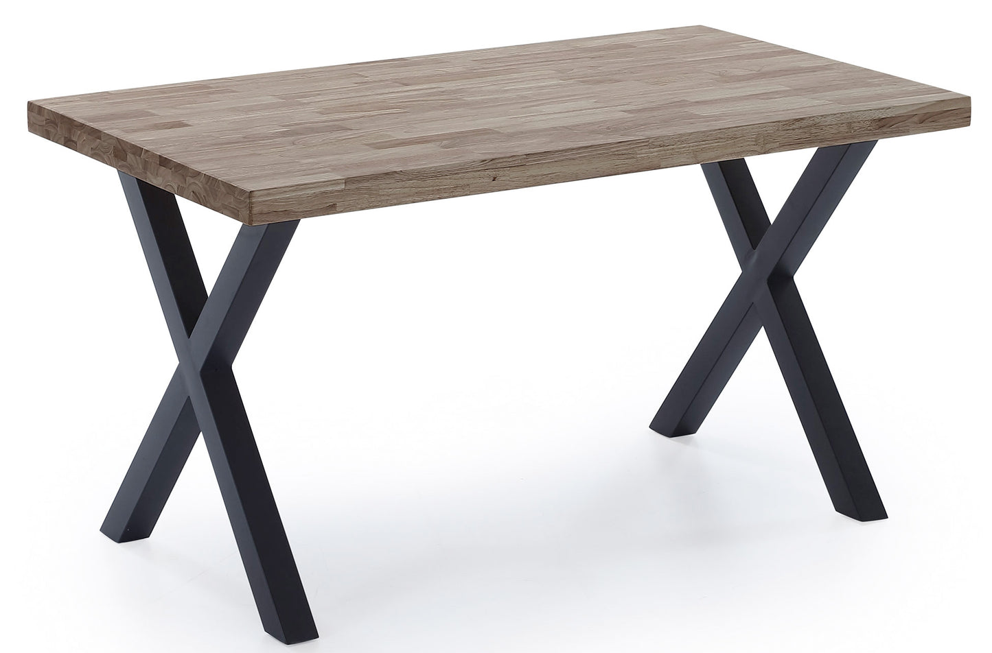 MESA COMEDOR FIJA NUEVA YORK 140 x 80 CM ROBLE AMERICAN / NEGRO