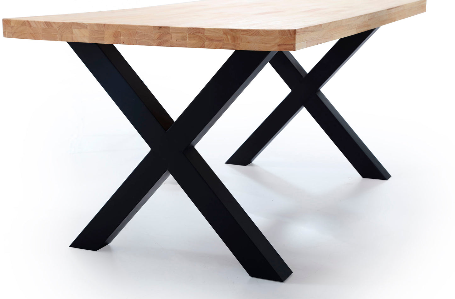 MESA COMEDOR FIJA NUEVA YORK 160 x 90 CM ROBLE / NEGRO