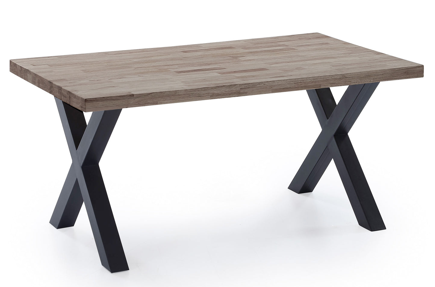 MESA COMEDOR FIJA NUEVA YORK 160 x 90 CM ROBLE AMERICAN / NEGRO