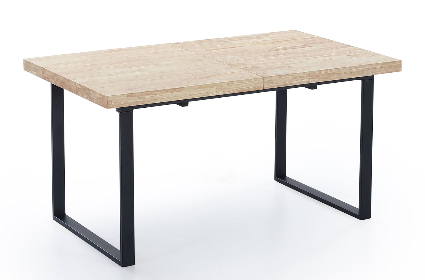 MESA COMEDOR EXTENSIBLE OPORTO 140/180 x 80 CM ROBLE NORDISH / NEGRO