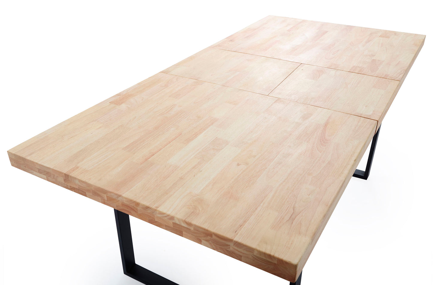 MESA COMEDOR EXTENSIBLE OPORTO 140/180 x 80 CM ROBLE NORDISH / NEGRO