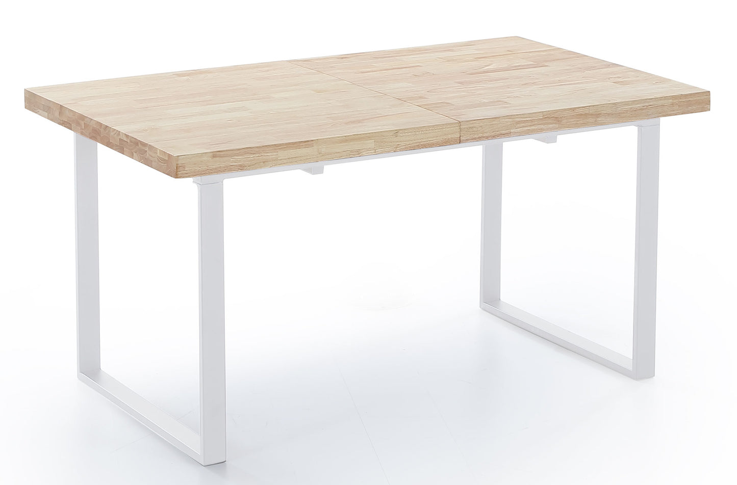 MESA COMEDOR EXTENSIBLE OPORTO 140/180 x 80 CM ROBLE NORDISH / BLANCO