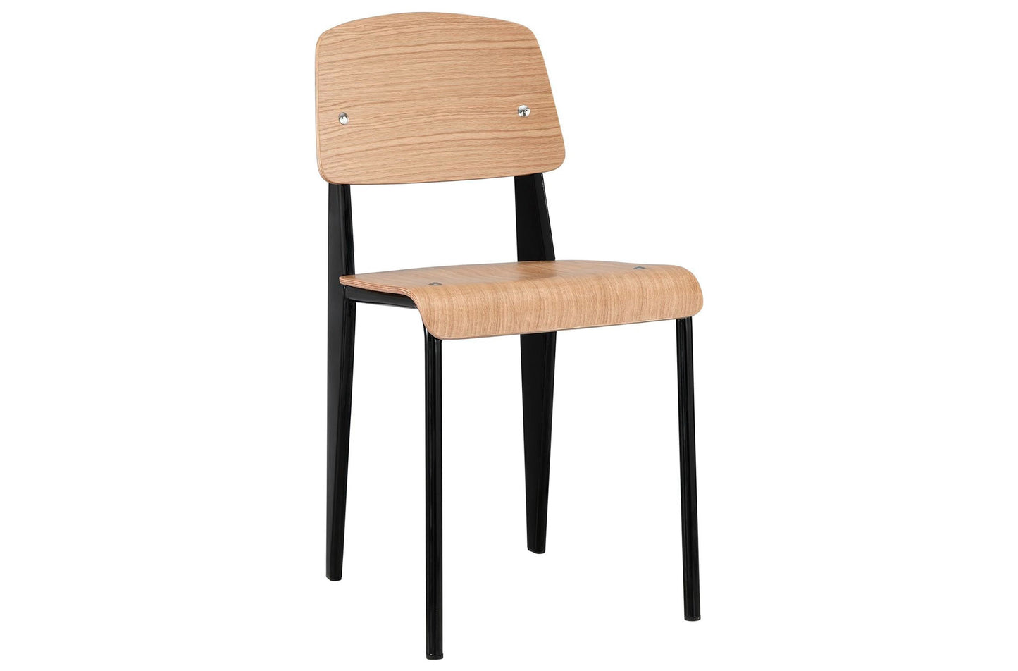 PACK x2 - SILLA COMEDOR AQUILES OAK / NEGRO