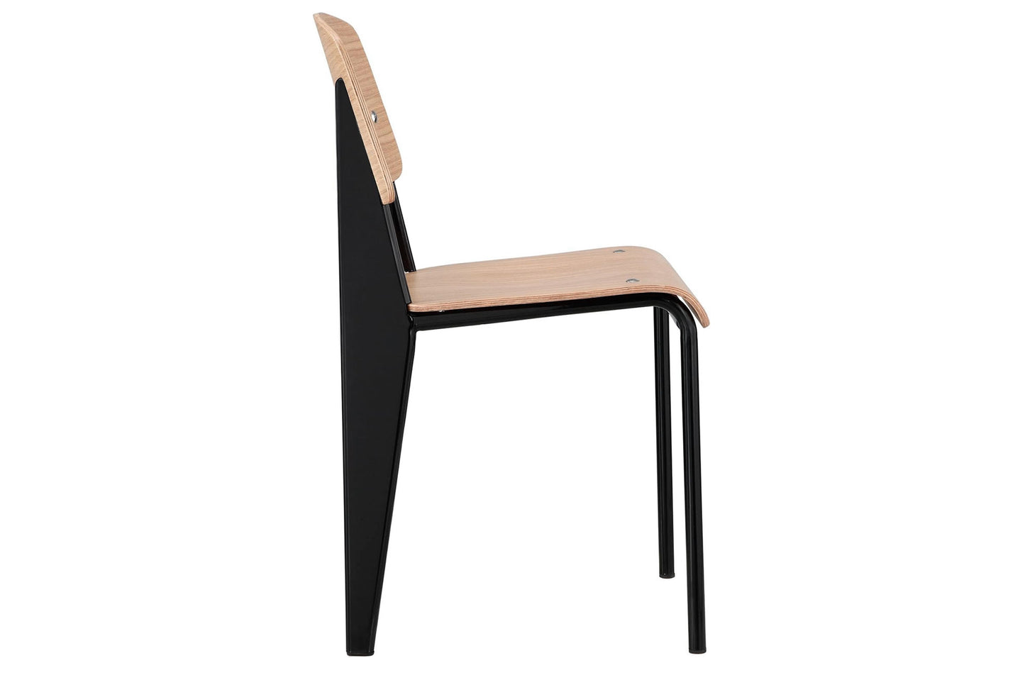 PACK x2 - SILLA COMEDOR AQUILES OAK / NEGRO