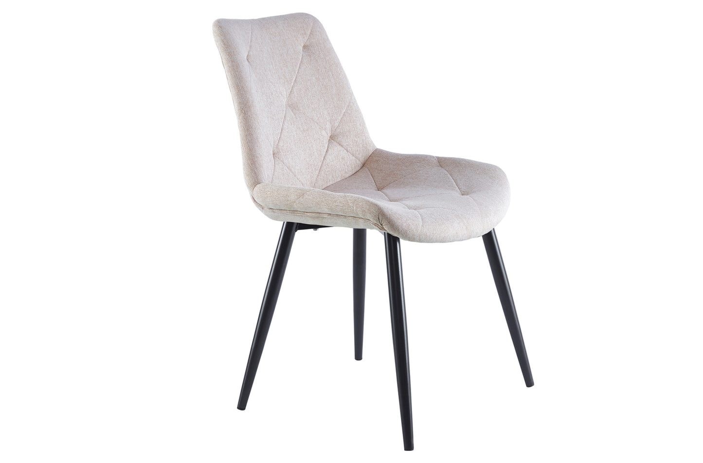PACK x4 - SILLA COMEDOR HERMES TEJIDO BEIGE / NEGRO