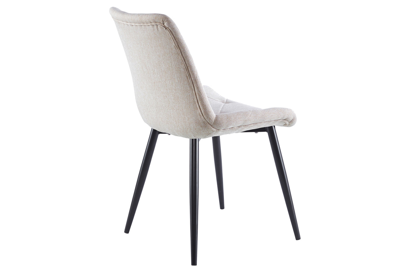 PACK x4 - SILLA COMEDOR HERMES TEJIDO BEIGE / NEGRO