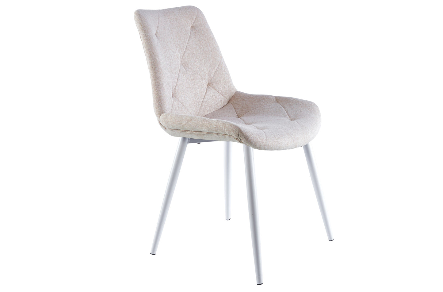 PACK x4 - SILLA COMEDOR HERMES TEJIDO BEIGE / BLANCO