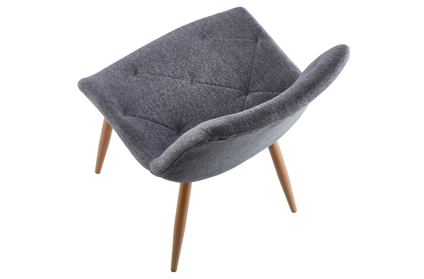 PACK x4 - SILLA COMEDOR HERMES TEJIDO GRIS / OAK