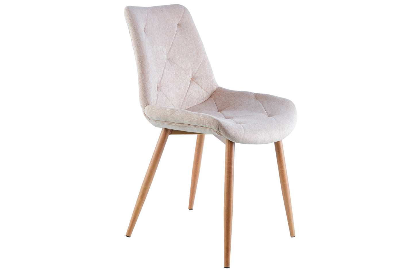 PACK x4 - SILLA COMEDOR HERMES TEJIDO BEIGE / OAK