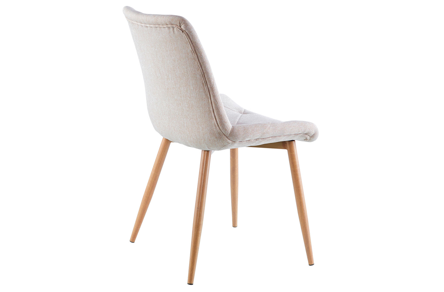 PACK x4 - SILLA COMEDOR HERMES TEJIDO BEIGE / OAK