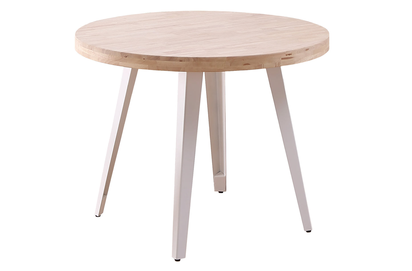 MESA COMEDOR REDONDA FIJA PARÍS 100 CM ROBLE NORDISH / BLANCO