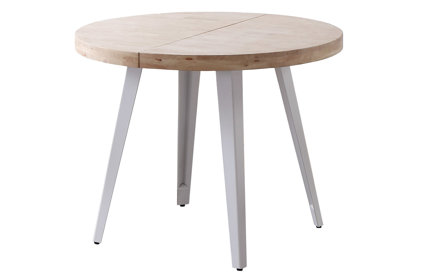 MESA COMEDOR REDONDA EXTENSIBLE PARÍS 100/140/180 CM ROBLE NORDISH / BLANCO