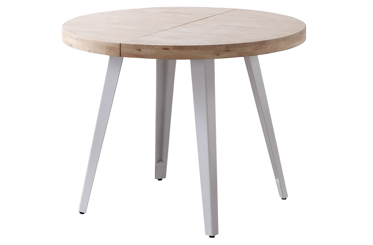 MESA COMEDOR REDONDA EXTENSIBLE PARÍS 120/160/200 CM ROBLE NORDISH / BLANCO