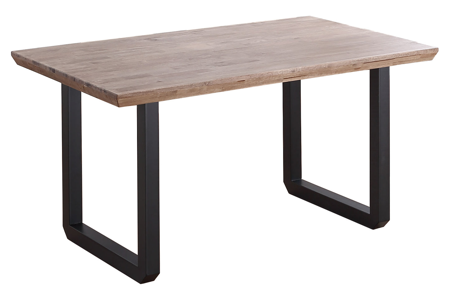 MESA COMEDOR FIJA ROMA 150 x 90 CM ROBLE HONEY / NEGRO