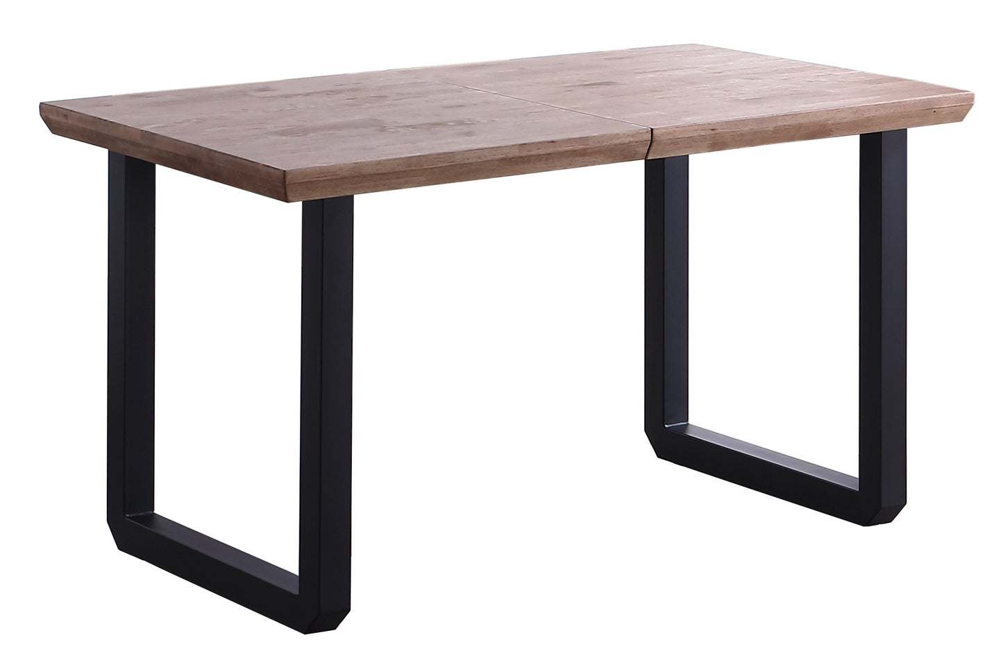 MESA COMEDOR EXTENSIBLE ROMA 140/180/220 x 80 CM ROBLE HONEY / NEGRO