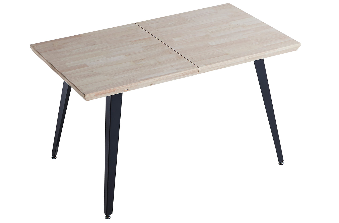MESA COMEDOR EXTENSIBLE PARÍS 140/180/220 x 80 CM ROBLE NORDISH / NEGRO
