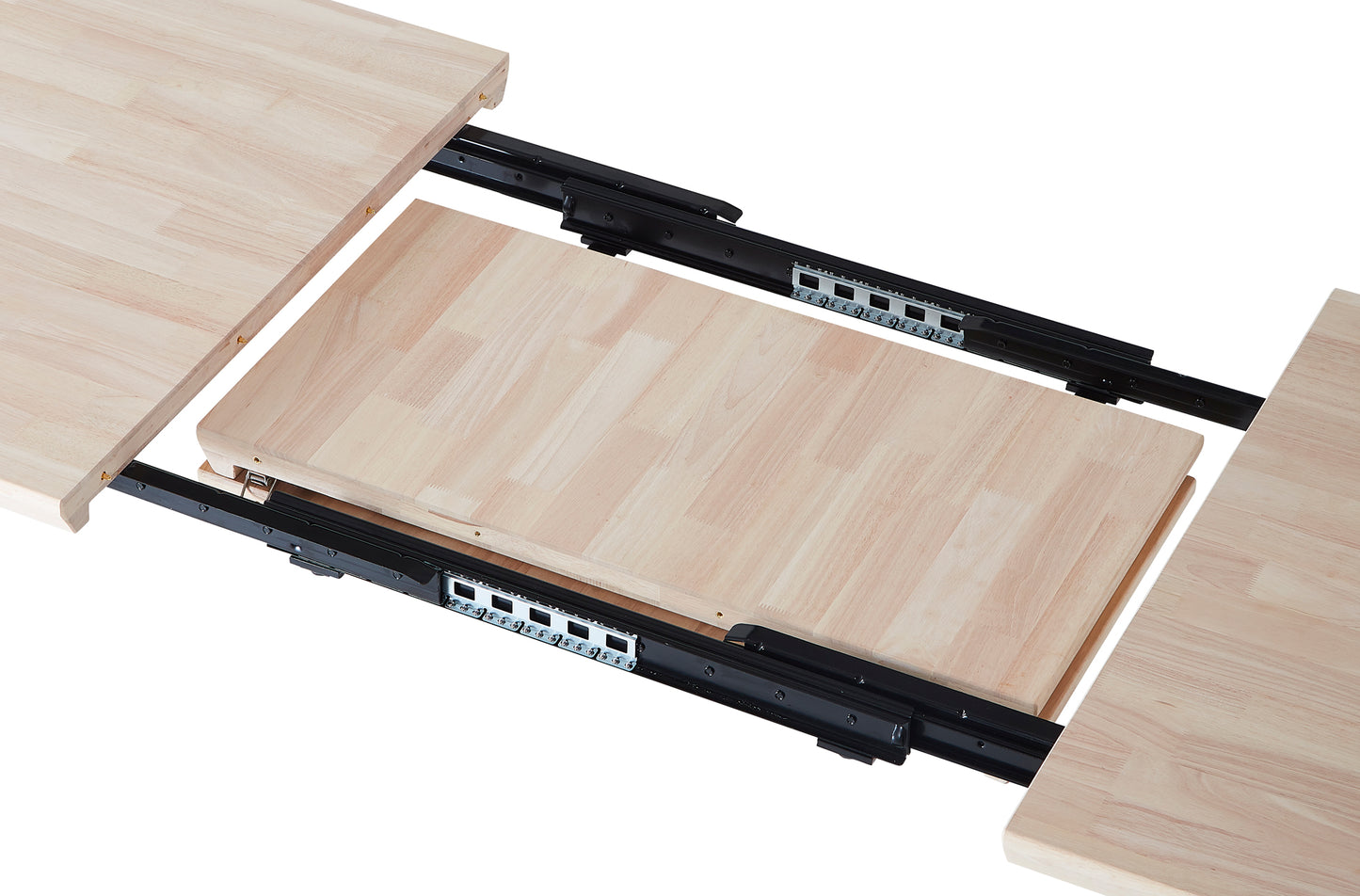 MESA COMEDOR EXTENSIBLE PARÍS 140/180/220 x 80 CM ROBLE NORDISH / NEGRO