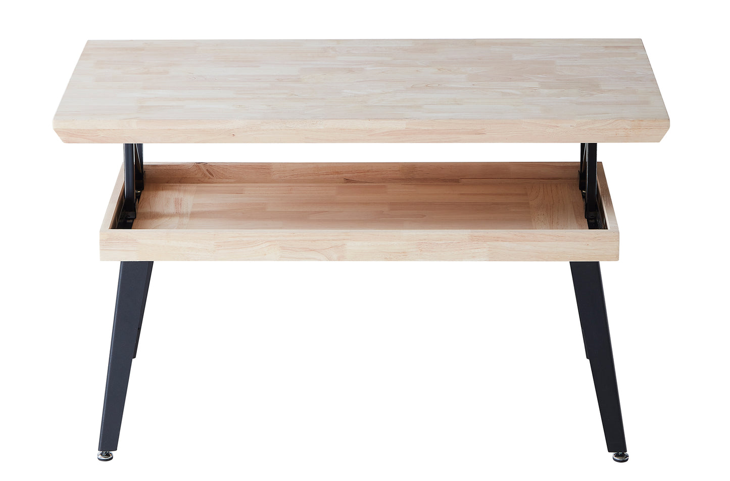 MESA CENTRO ELEVABLE AURORA 120 x 60 CM ROBLE NORDISH / NEGRO