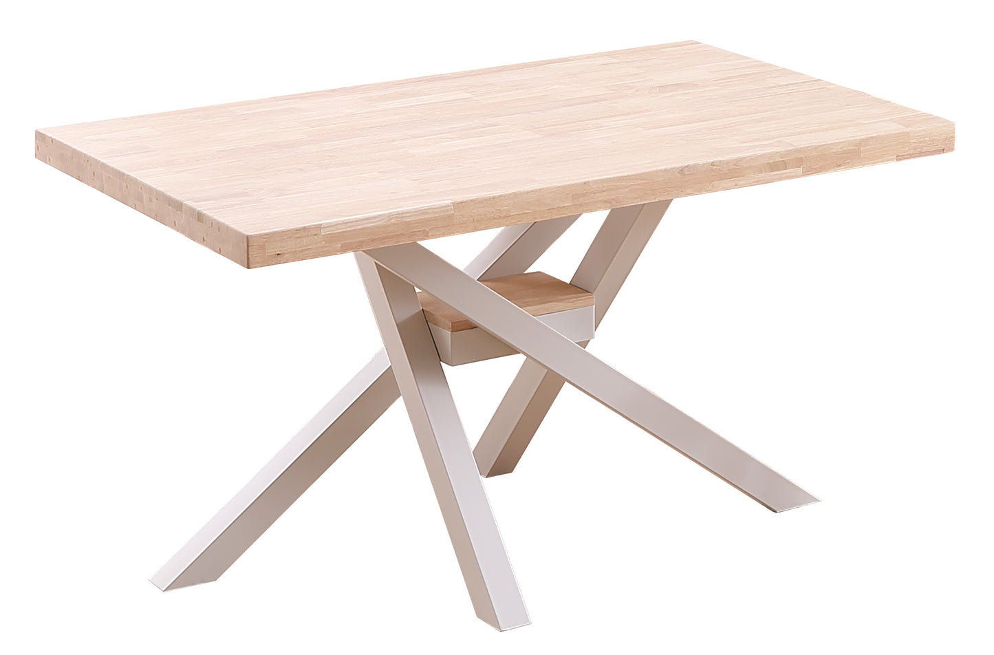 MESA COMEDOR FIJA MYKONOS 140 x 80 CM ROBLE NORDISH / BLANCO