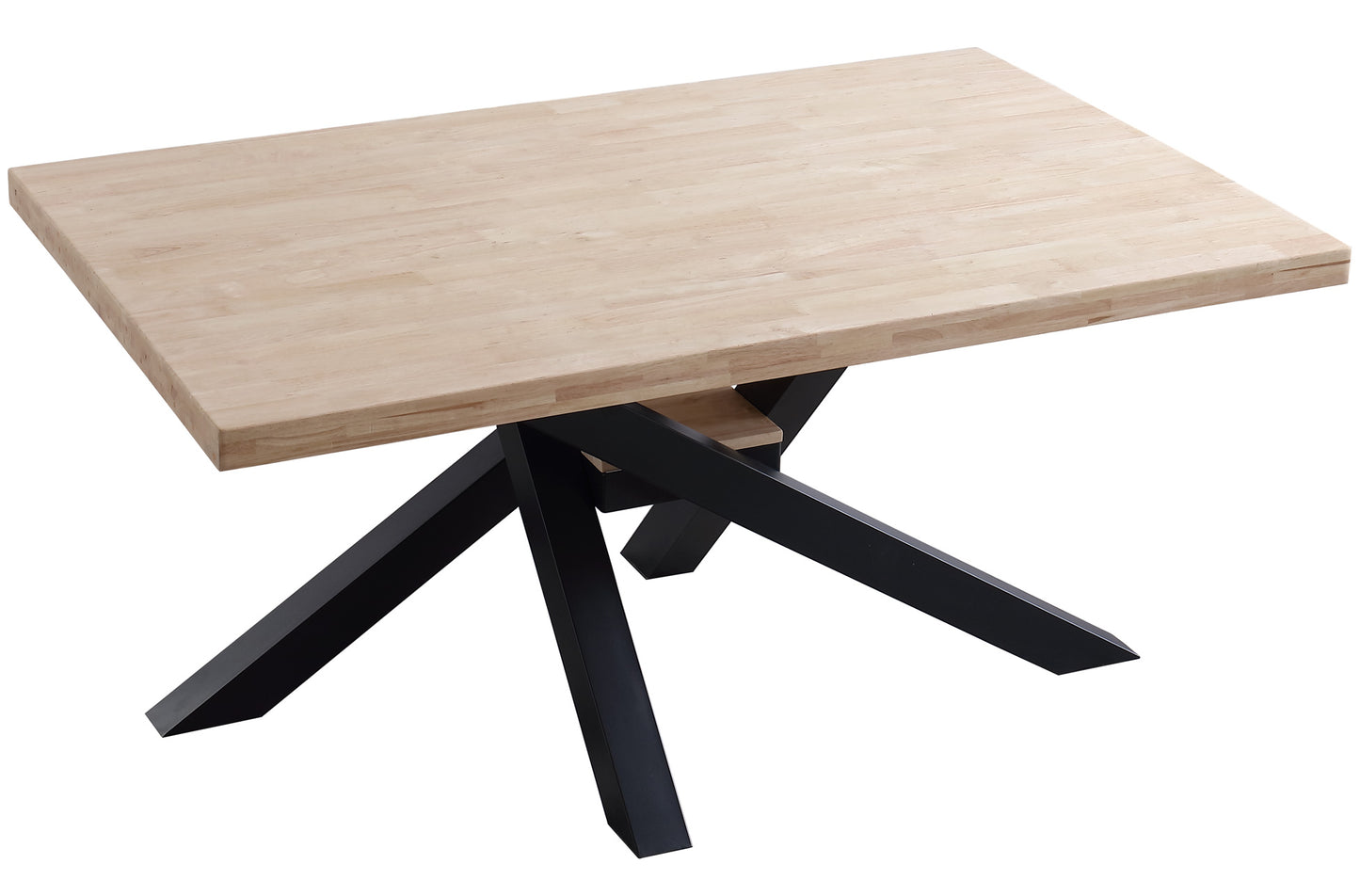 MESA COMEDOR FIJA MYKONOS 160 x 100 CM ROBLE NORDISH / NEGRO