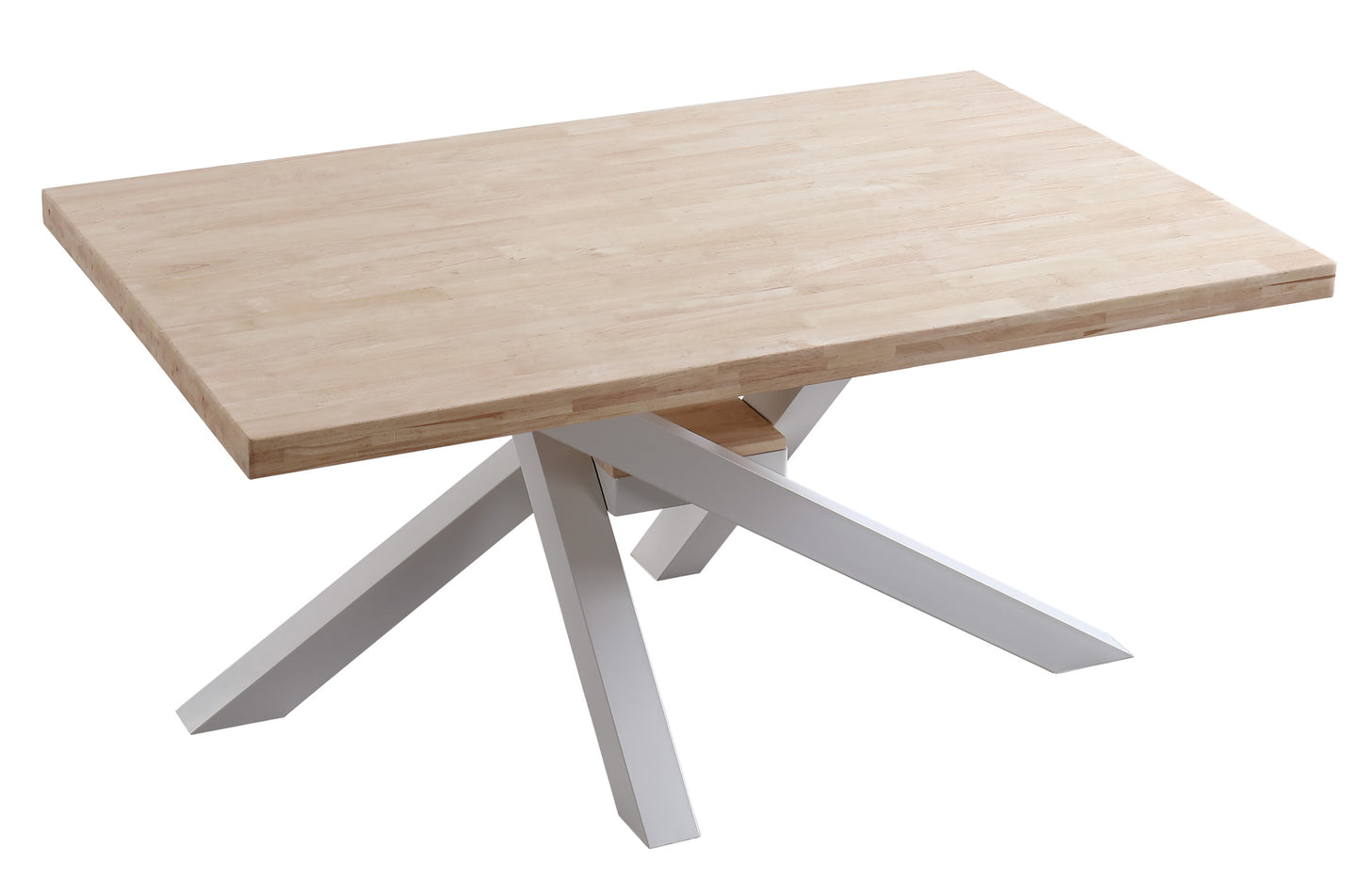 MESA COMEDOR FIJA MYKONOS 160 x 100 CM ROBLE NORDISH / BLANCO