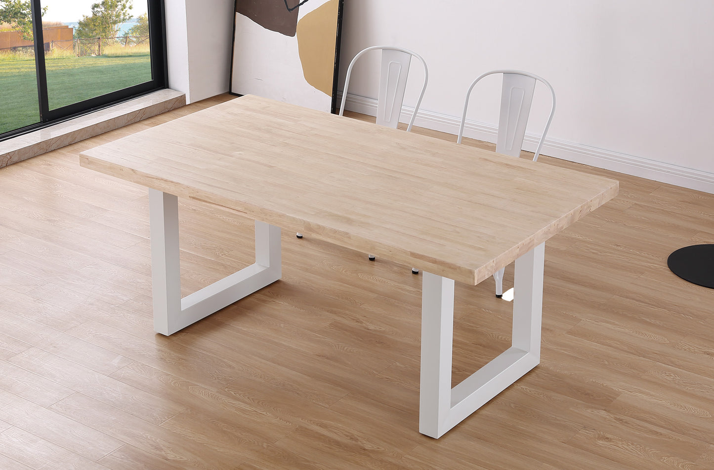MESA COMEDOR FIJA TORONTO 180 x 100 CM ROBLE NORDISH / BLANCO