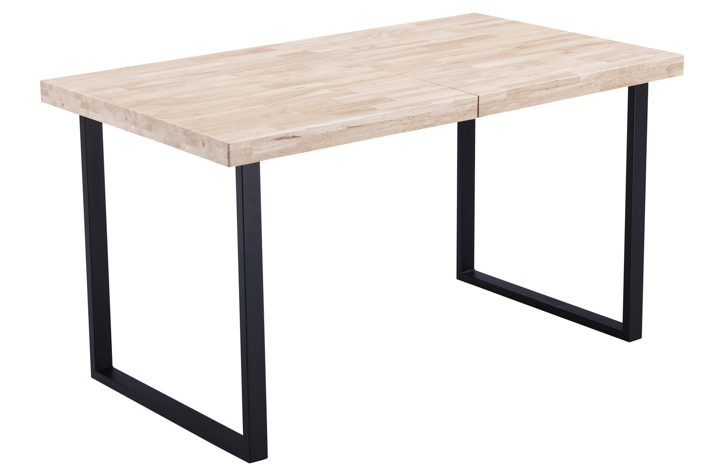 MESA COMEDOR EXTENSIBLE NIZA 140/180 x 80 CM ROBLE NORDISH / NEGRO
