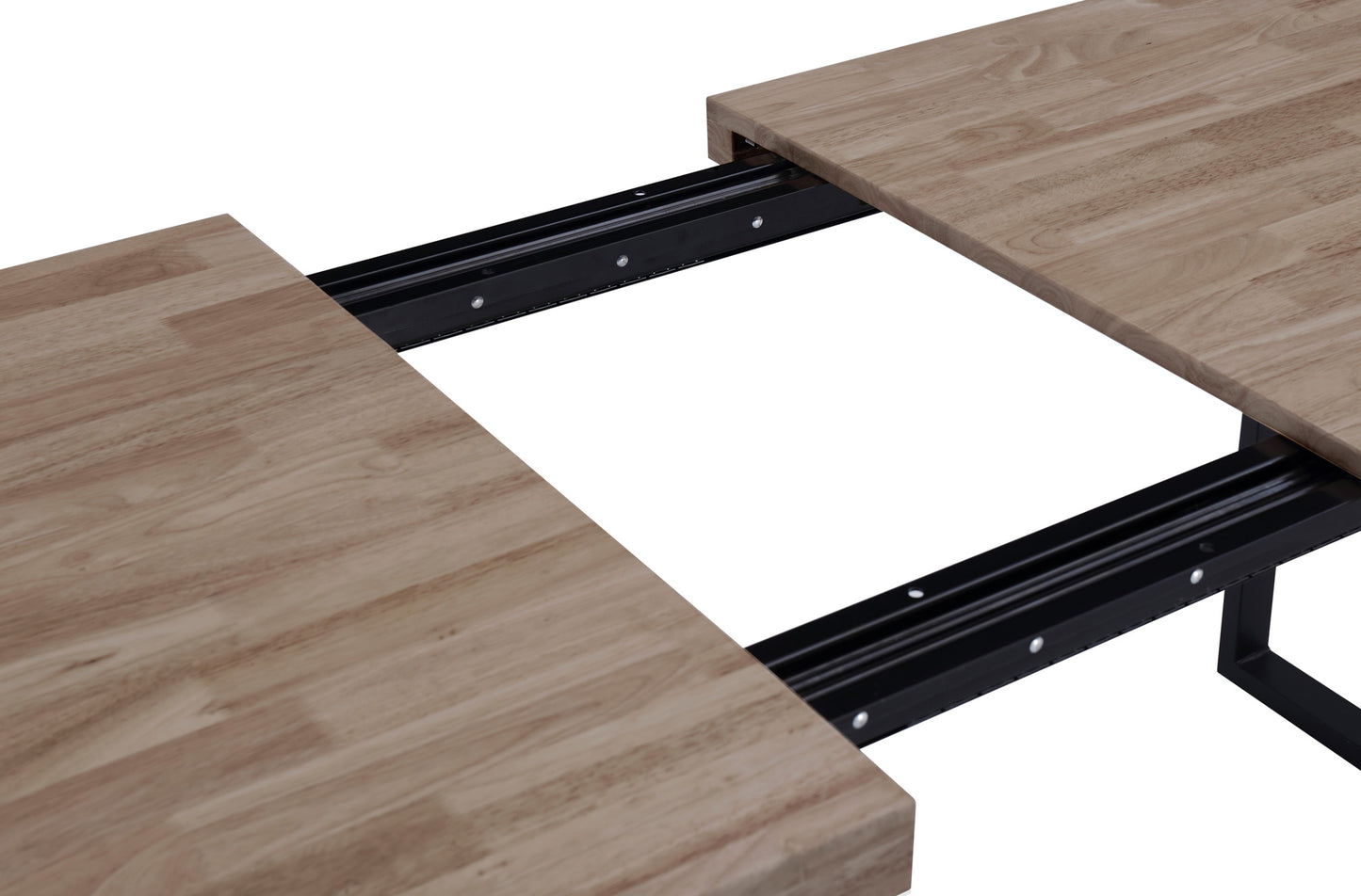 MESA COMEDOR EXTENSIBLE NIZA 140/180 x 80 CM ROBLE HONEY / NEGRO