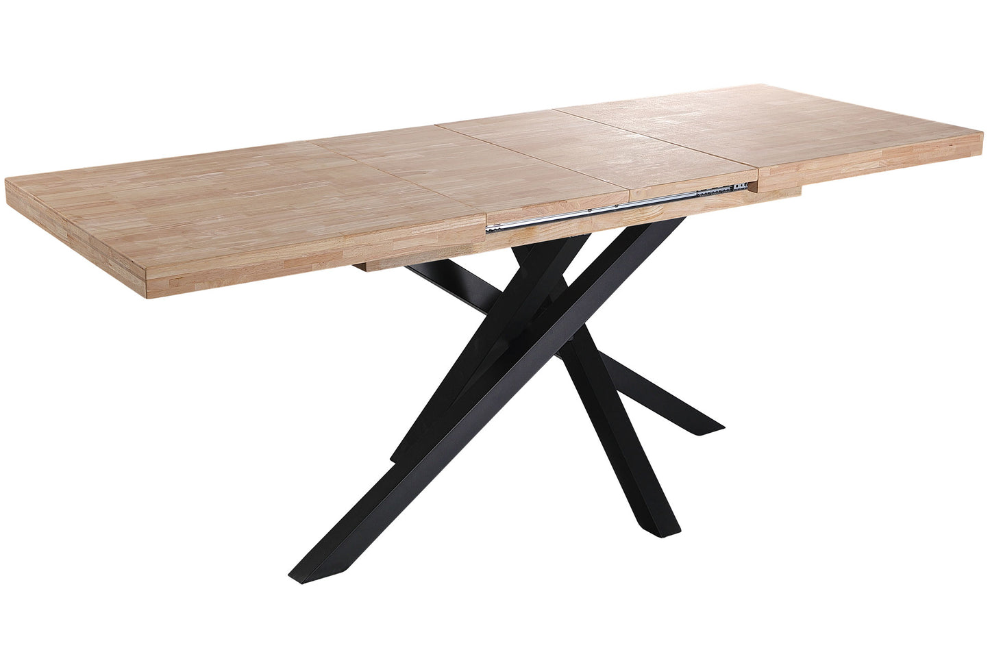 MESA COMEDOR EXTENSIBLE CHICAGO 140/180/220 x 90 CM ROBLE NORDISH / NEGRO