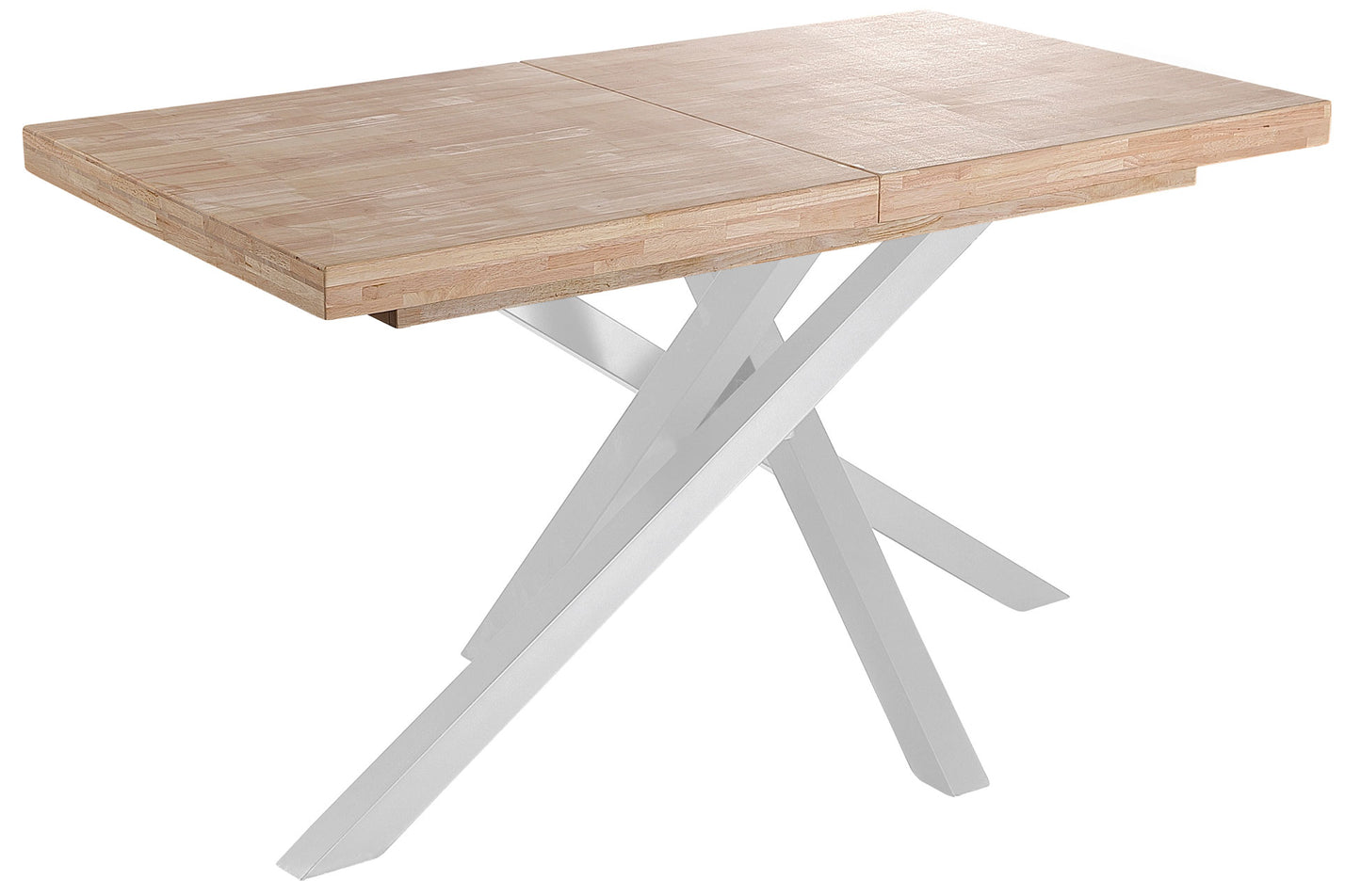 MESA COMEDOR EXTENSIBLE CHICAGO 140/180/220 x 90 CM ROBLE NORDISH / BLANCO